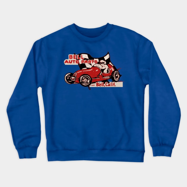 Bell Auto Parts Crewneck Sweatshirt by Midcenturydave